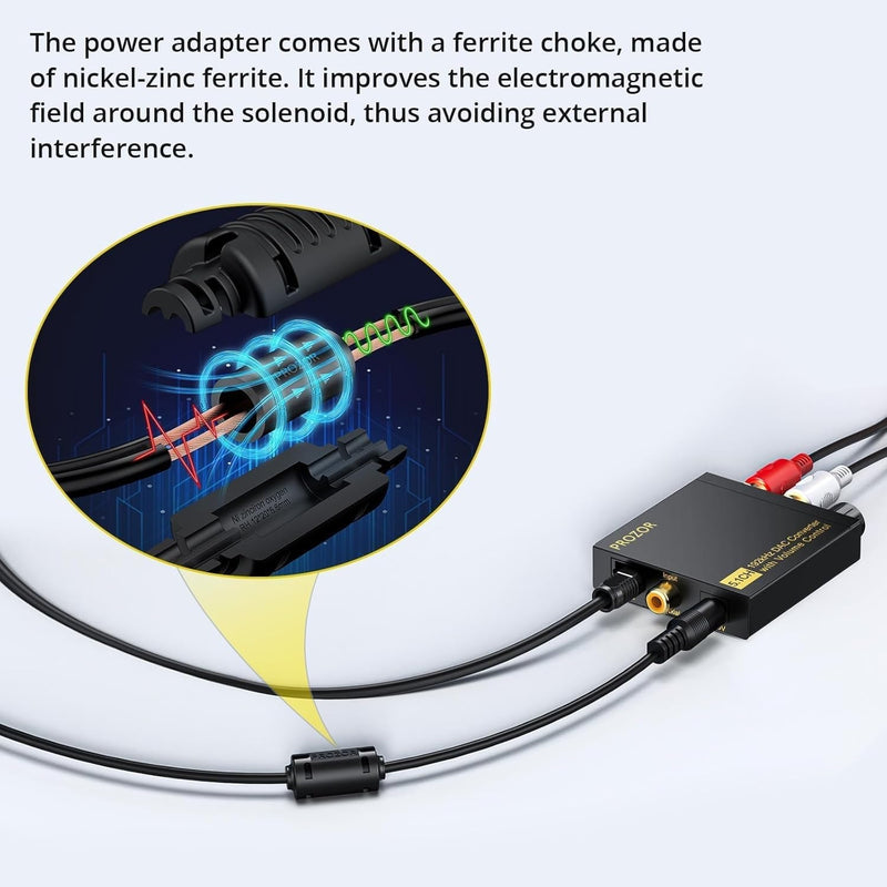NÖRDIC Digital 5.1CH Koaksial/Toslink til Analog DAC 192Khz DTS Dolby AC3