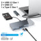NÖRDIC DisplayLink USB-A & USB-C Dockingstation 1 til 15 til tredobbelte skærme 1xHDMI 4K30Hz 2xHDMI 2K50hz til Mac M1 M2 Thunderbolt 3 & 4