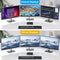 NÖRDIC DisplayPort 1.4 KVM-switch 2 computere 3 skærme 8K60Hz 4K144Hz triple skærm 4 USB 3.0 til 2 PC'er deler 3 skærme
