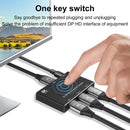 NÖRDIC Displayport 3 til 1 switch eller 1 til 3 splitter DP1.4 8K30Hz 4k120Hz 32.4Gbps
