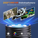 NÖRDIC Endoskopkamera för mobiltelefon med ljus, 10m 1080P HD, 8 LED-lampor, vattentät IP67, inget WiFi krävs, Android och iOS