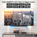 NÖRDIC Fiber AOC 10m USB-C to HDMI 2.1 8K60Hz 4K120Hz 48Gbps HDR Kompatibel med Thunderbolt 3 och 4