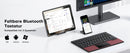 NÖRDIC foldbart Bluetooth-tastatur med touchpad til iOS, Android, Windows, laptop, PC, tablet og smartphone, US layout