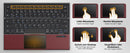 NÖRDIC foldbart Bluetooth-tastatur med touchpad til iOS, Android, Windows, laptop, PC, tablet og smartphone, US layout