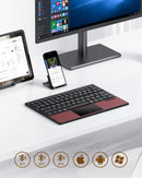 NÖRDIC foldbart Bluetooth-tastatur med touchpad til iOS, Android, Windows, laptop, PC, tablet og smartphone, US layout