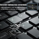 NÖRDIC Foldbart Slim Bluetooth-tastatur i lommestørrelse, kompatibelt med iOS, Android og Windows, til smartphone, tablet, iPad, iPhone og laptop, US-layout
