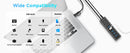 NÖRDIC GEN 3.2 USB-C og USB-A drevet Hubb 7-porte 3x10Gbps 4x5Gbps 1m kabel individuel switch