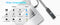 NÖRDIC GEN 3.2 USB-C og USB-A drevet Hubb 7-porte 3x10Gbps 4x5Gbps 1m kabel individuel switch