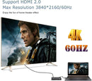 NÖRDIC HDMI 2.0 4x1 Switch 4K60Hz med fjernbetjening