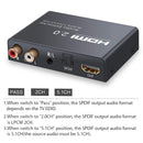 NÖRDIC HDMI 2.0 bue 4k 60Hz HDR Extractor YUV4: 4: 4 HDMI input til HDMI, SPDIF, R / L og AUX OUTPUT ARC konverter
