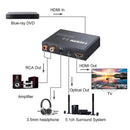 NÖRDIC HDMI 2.0 bue 4k 60Hz HDR Extractor YUV4: 4: 4 HDMI input til HDMI, SPDIF, R / L og AUX OUTPUT ARC konverter