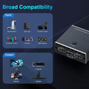 NÖRDIC HDMI 2.1 switch og extractor 8K60Hz 4K120Hz ARC EDID, S/PDIF og AUX extractor