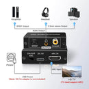 NÖRDIC HDMI ARC/eARC Extractor SPDIF, Koaksial, 3,5 mm