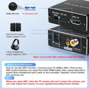 NÖRDIC HDMI ARC/eARC Extractor SPDIF, Koaksial, 3,5 mm