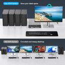 NÖRDIC HDMI KVM Switch 4 Computers EDID 4K60Hz  4xUSB3.0 4 PC Sharing 1 Monitor and 4 USB 3.0 Devices with Controller