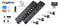 NÖRDIC HDMI KVM-switch 4 computere 1 skærm 8K 60Hz 4K 144/120Hz 4xUSB-enheder