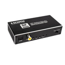 NÖRDIC HDMI 2.1 Splitter 8K60Hz 1 til 2 med indbygget extractor til SPDIF/Coaxial/Stereo