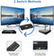 NÖRDIC HDMI Switch 2xPC til 4x skærme 4K30Hz UHD CEC 3D HDCP1.4 til pc, PS5, Xbox og bærbar computer