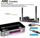 NÖRDIC HDMI Switch 4 til 1 med lyd emhætte og ARC 4K60Hz MHL Dolby Ægte SPDIF stereo 3D