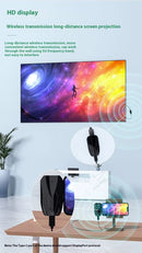 NÖRDIC Trådløs forlænger USB-C til HDMI 150 m