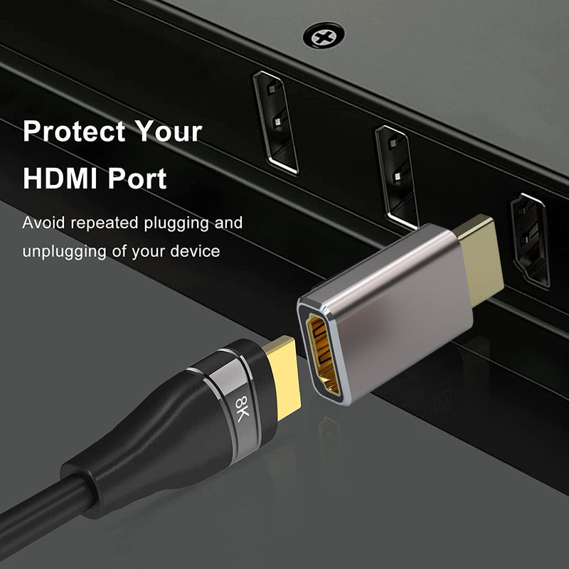 NÖRDIC HDMI-adapter han til hun 8K60Hz 4K120Hz Dynamic HDR 48Gbps eARC