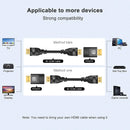NÖRDIC HDMI-adapter han til hun 8K60Hz 4K120Hz Dynamic HDR 48Gbps eARC