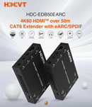 NÖRDIC HDMI eARC/SPDIF-forlænger 4K60Hz 50m