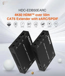 NÖRDIC HDMI eARC/SPDIF-forlænger 4K60Hz 50m