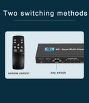 NÖRDIC HDMI scaler switch 4 til 1 med Multiviewer 4K30hz HDCP1.4