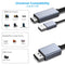 NÖRDIC HDMI til Displayport kabel 50cm 4K60Hz 18Gbps