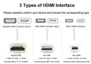 NÖRDIC HDMI til Micro HDMI-kabel 50cm High Speed HDMI med Ethernet Type A til Type D han til han Black