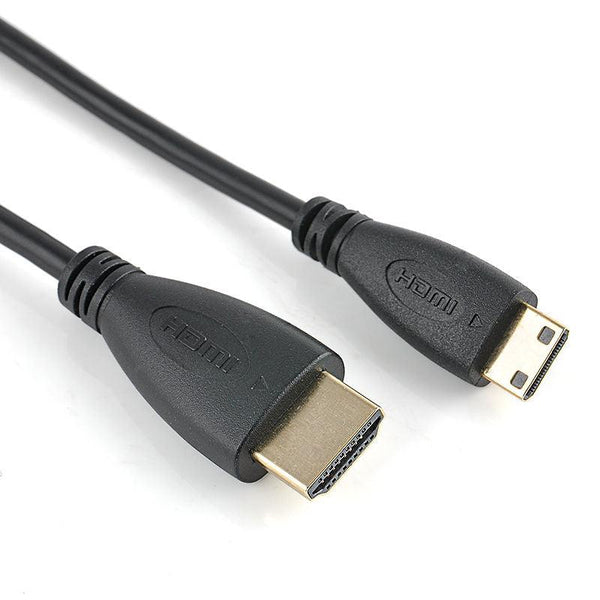 NÖRDIC HDMI til Mini HDMI kabel 1m High Speed HDMI med Ethernet type A til type C han til mandlige sort