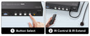 NÖRDIC KVM 4x2 HDMI 2.1 Switch 4PC til Dobbelt Skærm HDMI 8K60Hz med 1x3.5mm og 4xUSB-A