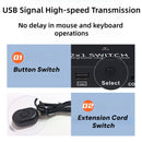 NÖRDIC KVM Switch 2 PC til 1 DisplayPort 1.2 4K60Hz og 4x USB-port HDCP 2.2
