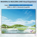 NÖRDIC KVM Switch 2 til 2 HDMI 8K60Hz 4K 120/144Hz 4xUSB3.1-understøttelse til UltraWide-skærm
