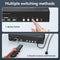 NÖRDIC KVM Switch 4 til 3, 4xUSB3.0 2xDP 1xHDMI 8K30Hz med trådløs kontrol