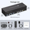 NÖRDIC KVM Switch 4 til 3, 4xUSB3.0 2xDP 1xHDMI 8K30Hz med trådløs kontrol