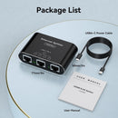 NÖRDIC LAN-splitter 1 til 4 1000 Mbps Gigabit Ethernet til computer, laptop, switch, hub, router, digital-TV