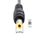 NÖRDIC Laptop-opladerkabel USB-C til DC 5,5x2,5 mm 65W PD 1,5 m