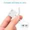 NÖRDIC Lightning adapter til 1x Lightning og 1xljud 3,5 mm hvid 10cm kabel