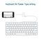 NÖRDIC Lightning adapter til 1xUSB En 1x3,5mm lyd og 1x Lightning White 10cm kabel