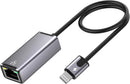 NÖRDIC Lightning to Ethernet Network Adapter with 20W charging-port for iPhone/Ipad RJ45 Plug and Play Support 100Mbps 50cm