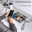 NÖRDIC Lightning to Ethernet Network Adapter with 20W charging-port for iPhone/Ipad RJ45 Plug and Play Support 100Mbps 50cm