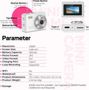 NÖRDIC mini digitalkamera med nøglering, tiny pixel HD 1080p retro 0,96" skærm