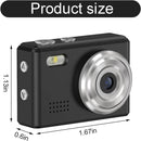 NÖRDIC mini digitalkamera med nøglering, tiny pixel HD 1080p retro 0,96" skærm