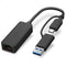 NÖRDIC Netværksadapter USB-A og USB-C 3.0 til 5G Ethernet