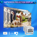 NÖRDIC Projektor Google-certificeret 1080p 500 ANSI lumen 2.4/5G WiFi 6 Android 11