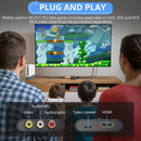 NÖRDIC RCA AV to HDMI Converter 16:9/4:3 1080P  for Wii/PS1/PS2/N64/X-box/DVD/VCR,Mini Composite CVBS Video Audio Converter Supports PAL,NTSC