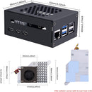 NÖRDIC Raspberry Pi 5-kabinet med Pi5-officiel aktiv køler, understøtter PCIe M.2 NVMe SSD