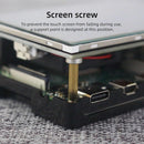 NÖRDIC 3,5" Touchskærm med Raspberry Pi 5-kabinet, 480x320 TFT LCD-panel, 60Hz-skærm med miniblæser og heatsink